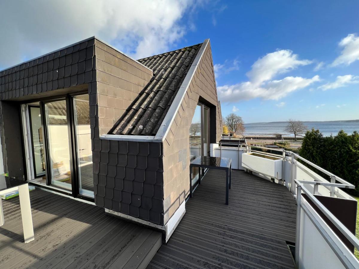 Beach House II - Penthousewohnung In Bestlage Mit Sonniger Dachterrasse Und Top Meerblick Harrislee Exteriér fotografie