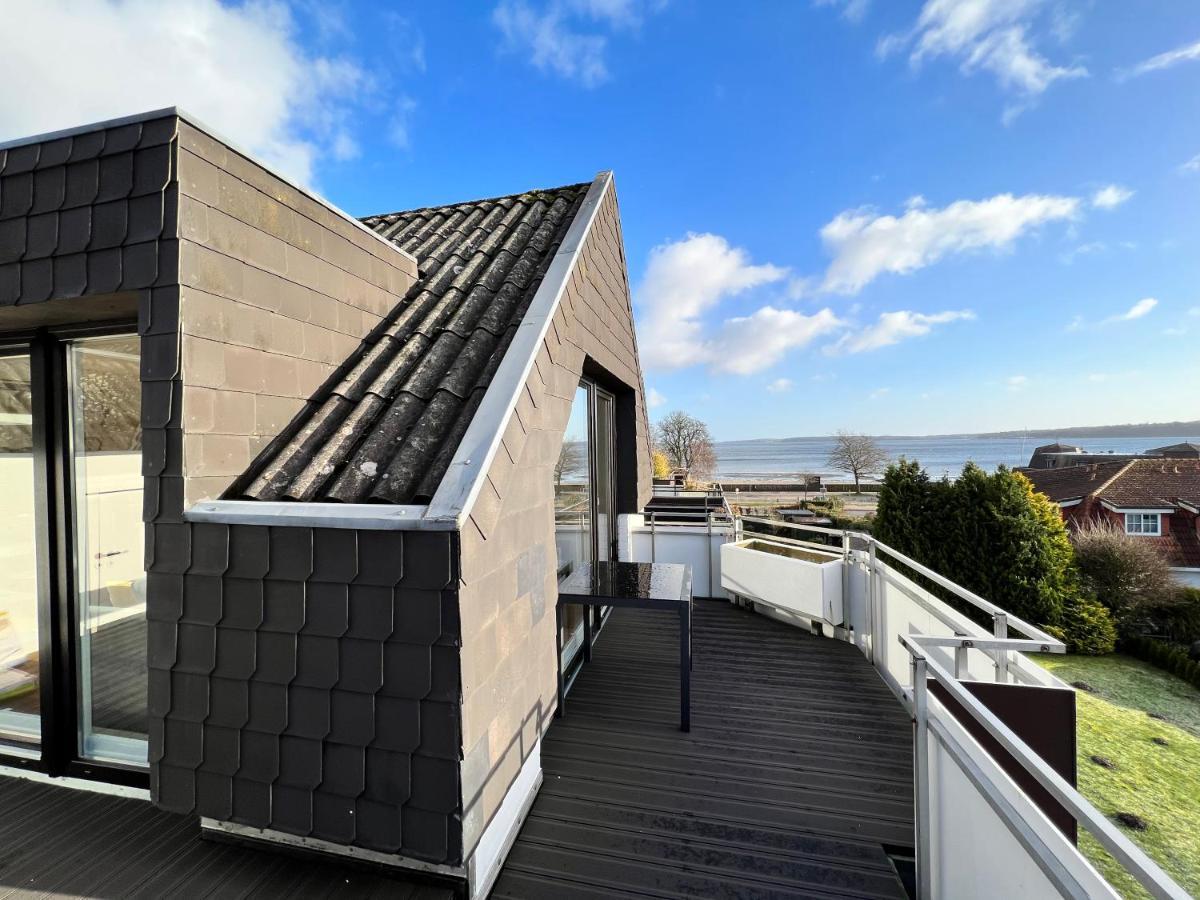 Beach House II - Penthousewohnung In Bestlage Mit Sonniger Dachterrasse Und Top Meerblick Harrislee Exteriér fotografie